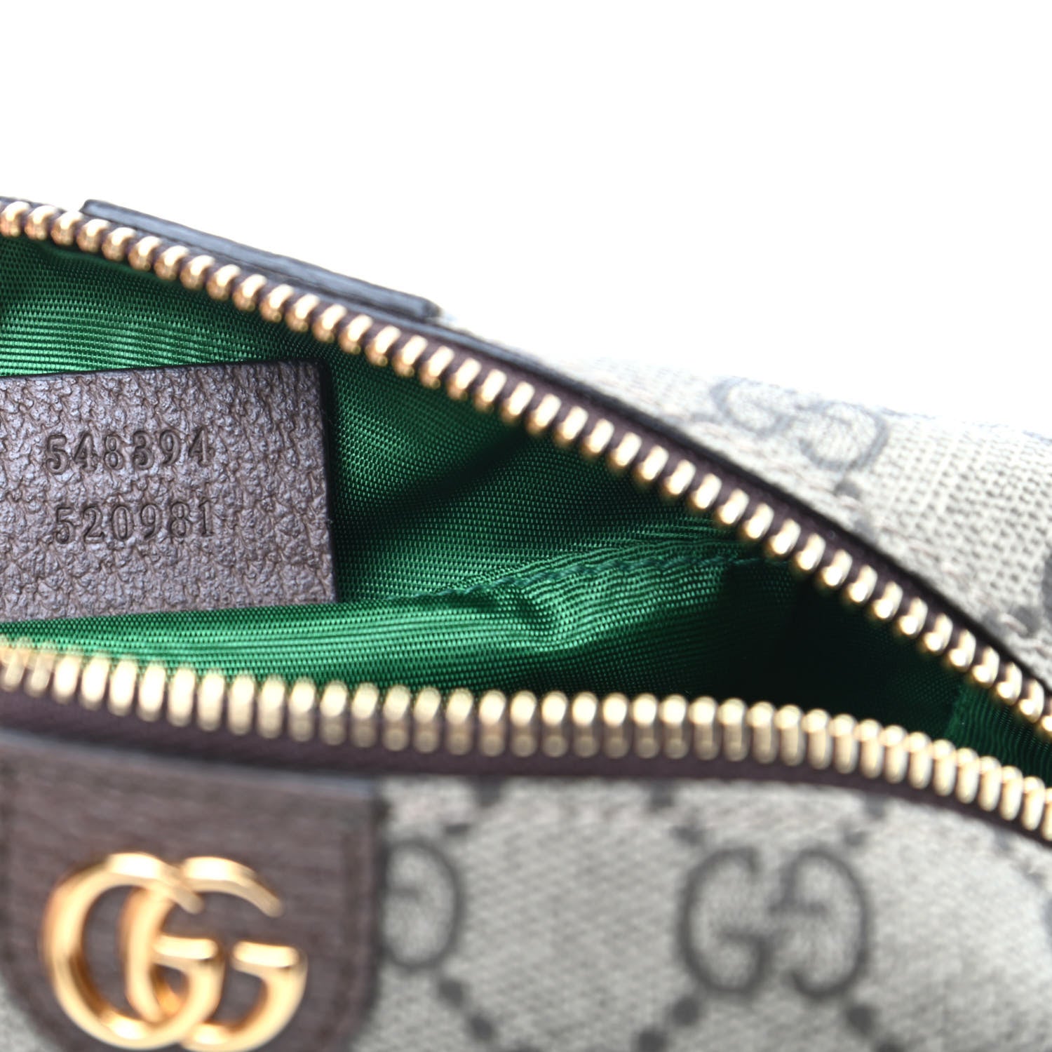 Gucci Soft GG Supreme Monogram Calfskin Small Ophidia Cosmetic Case Beige Ebony New Acero 7 of 10