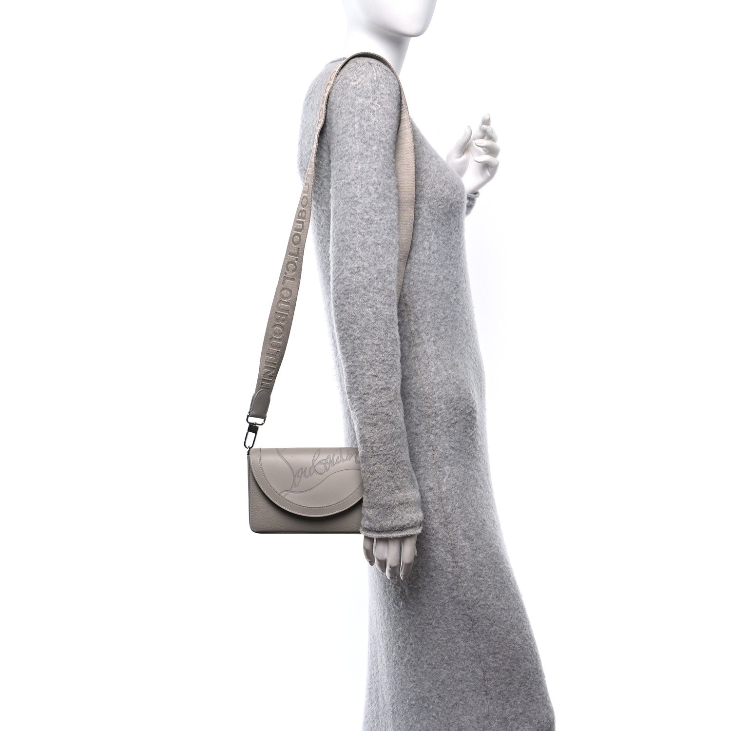 Christian Louboutin Calfskin Explorafunk Wallet On Strap Goose 2 of 9