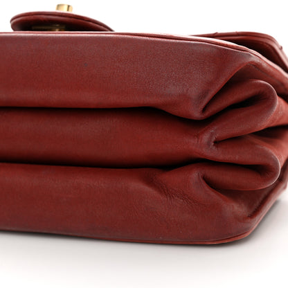 Chanel Iridescent Calfskin Quilted Mini Straight Lined Flap Red 10 of 14