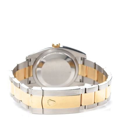 Rolex Stainless Steel 18K Yellow Gold 36mm Oyster Perpetual Datejust Watch White 116203 3 of 6