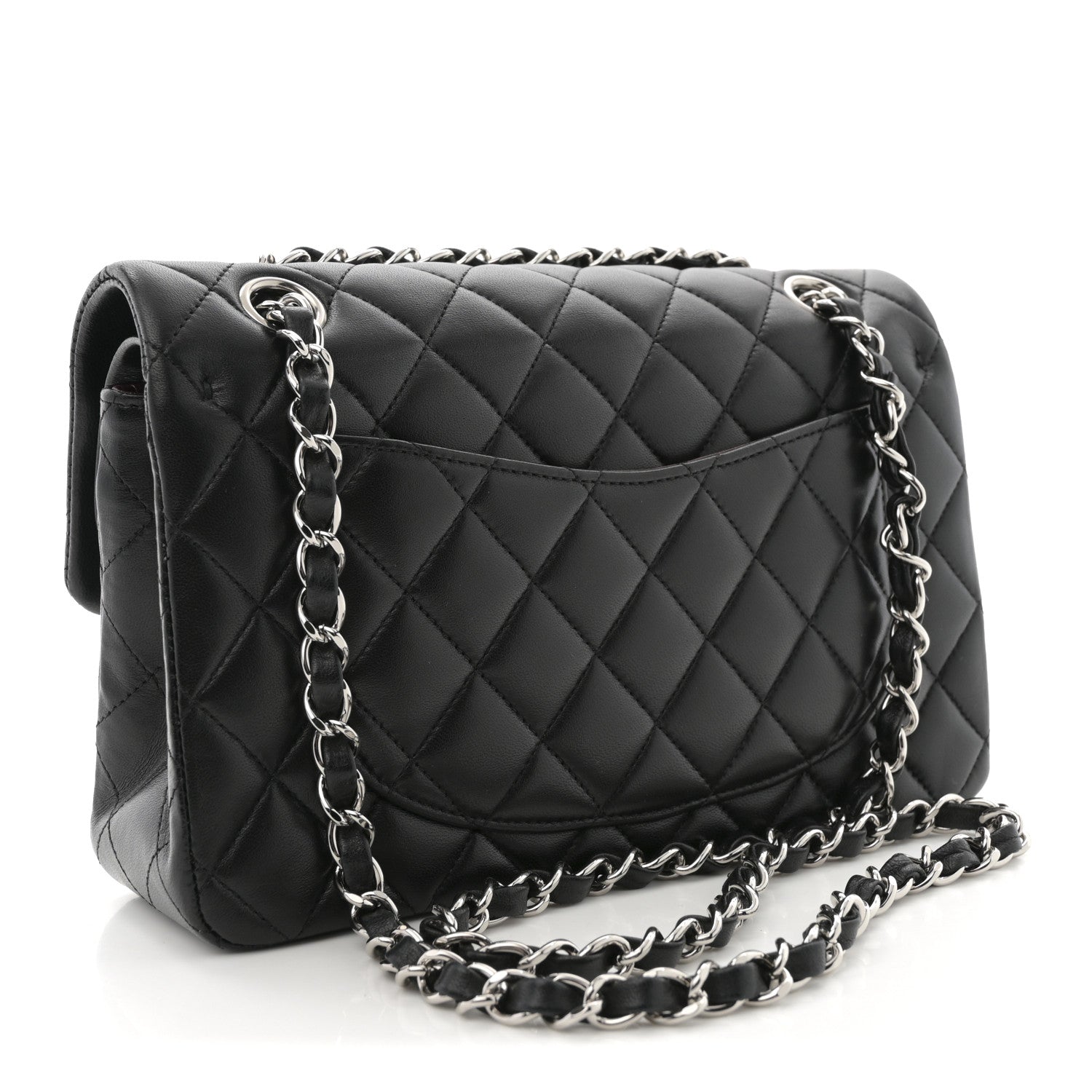 Chanel Lambskin Quilted Small Double Flap Black 3 of 10
