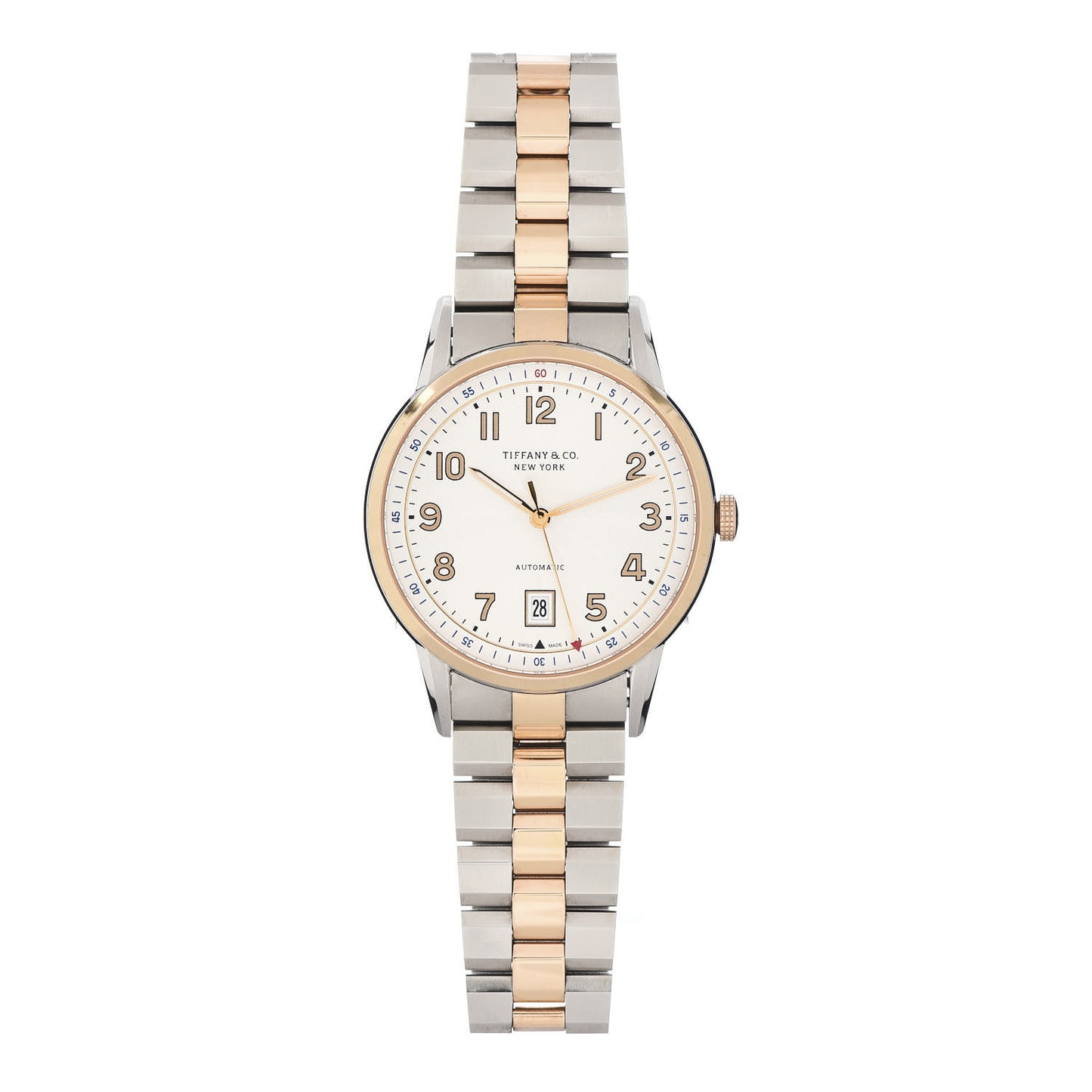 Stainless Steel 18K Rose Gold 40mm CT60 3-Hand Automatic Watch