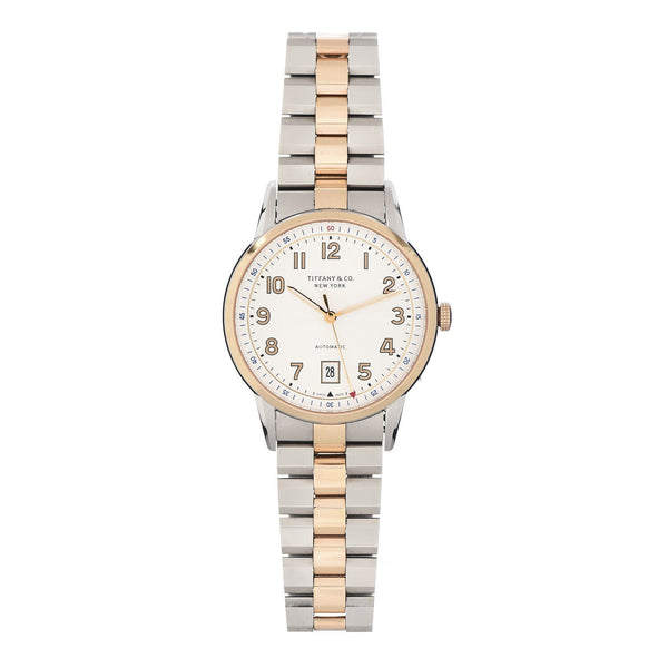 Tiffany Stainless Steel 18K Rose Gold 40mm CT60 3-Hand Automatic
