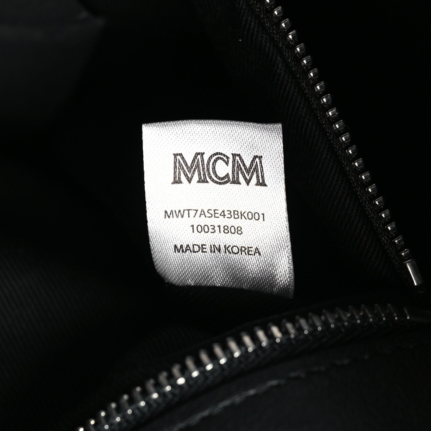 MCM Calfskin Ottomar Monogram Large Essential Tote Black 7 of 9