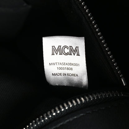 MCM Calfskin Ottomar Monogram Large Essential Tote Black 7 of 9