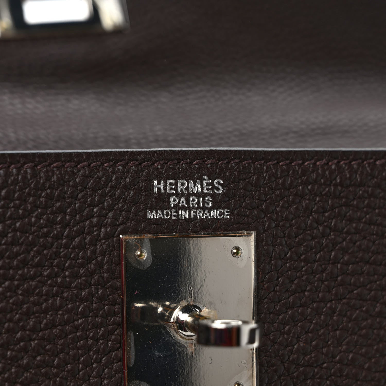 Hermes Togo Kelly Retourne 32 Chocolate 6 of 8