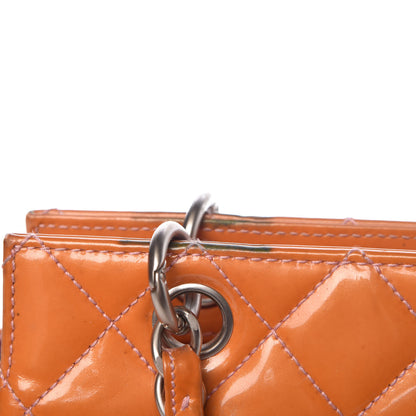 Chanel Patent Quilted Petit Timeless Tote PTT Orange 9 of 23