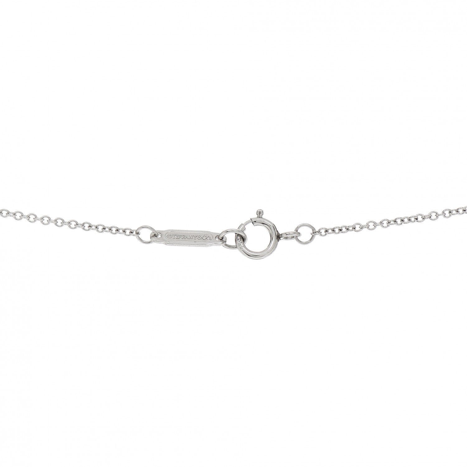 Tiffany Platinum Diamond Heart Pendant Necklace 4 of 4