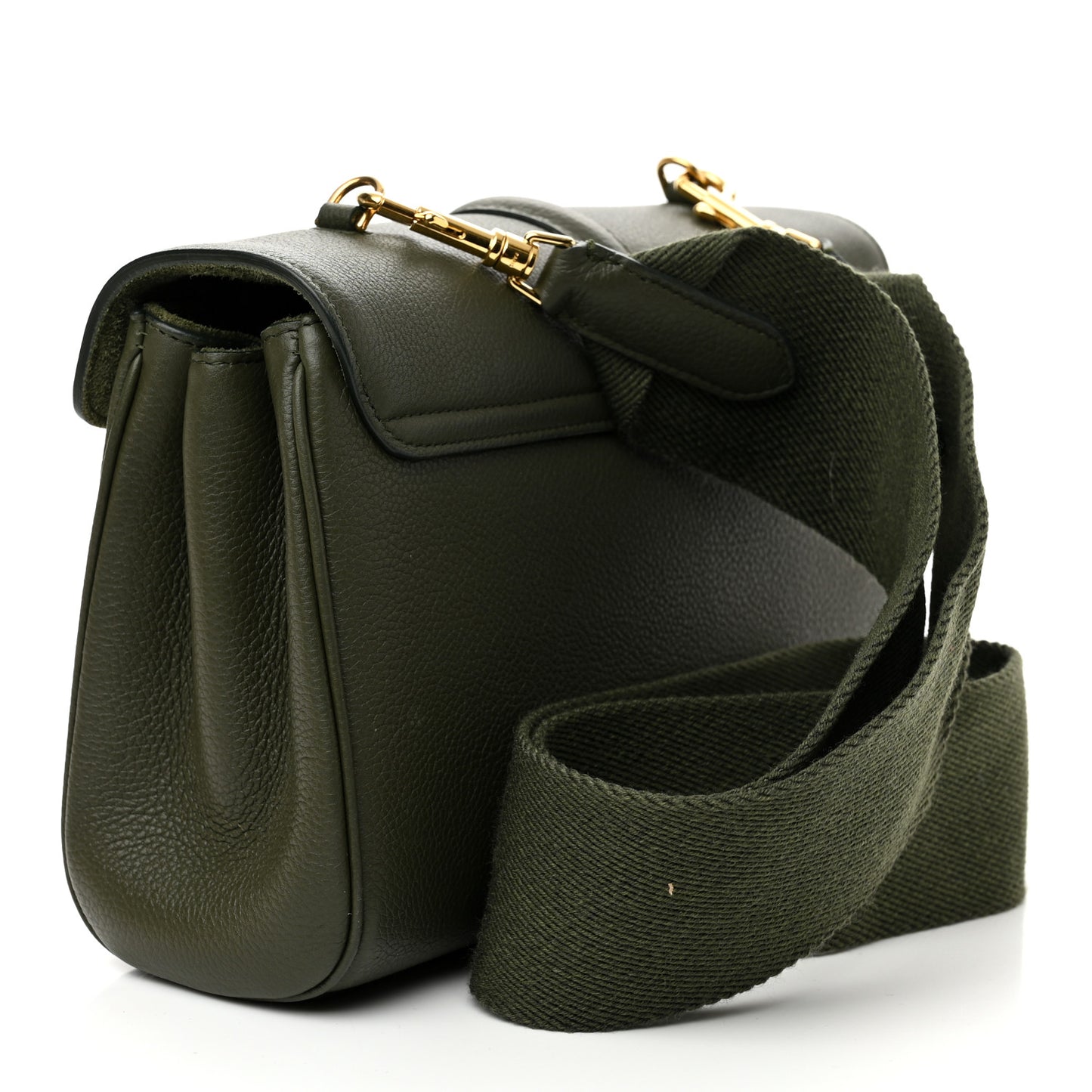 Supple Calfskin Teen 16 Crossbody Bag Army Green