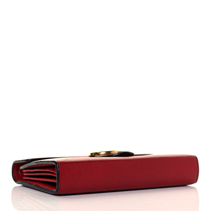 Gucci Calfskin GG Marmont Chain Wallet Vulcanic Red 4 of 8