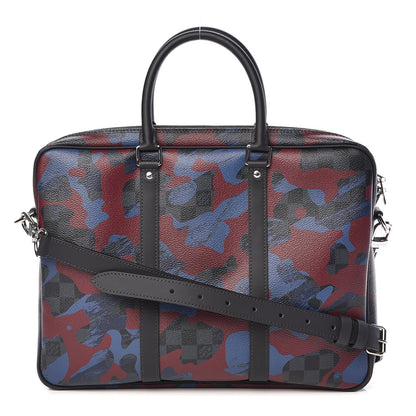 Louis Vuitton Damier Cobalt Camouflage Porte Documents Voyage PM 1 of 9