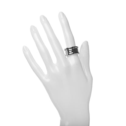 Bulgari 18K White Gold B.Zero1 Four-Band Ring 54 6.75 2 of 7