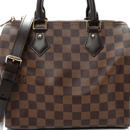 Louis Vuitton Damier Ebene Speedy Bandouliere 25 7 of 9