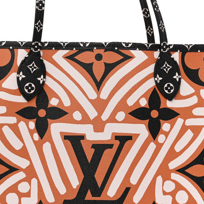 Louis Vuitton Monogram Giant Crafty Neverfull MM Creme Caramel 9 of 12