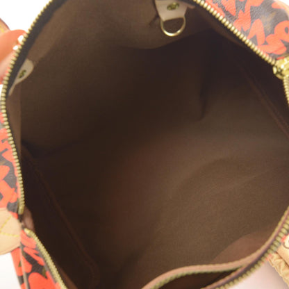 Louis Vuitton Monogram Graffiti Speedy 30 Orange 7 of 7