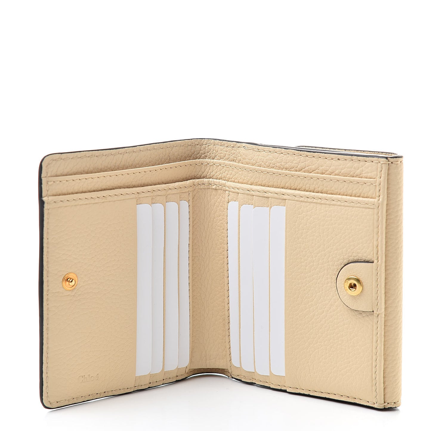 Grained Calfskin Marcie Square Wallet Blondie Beige