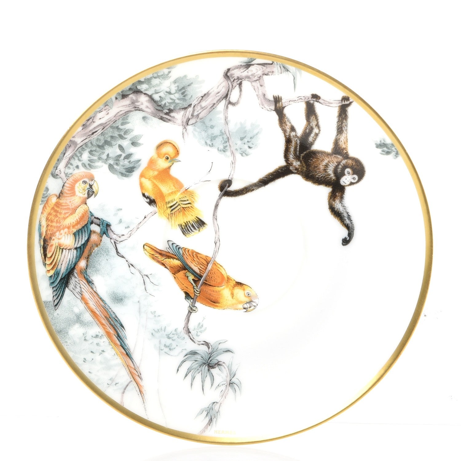 Hermes Porcelain Carnets d'Equateur Tea Cup and Saucer 4 of 11