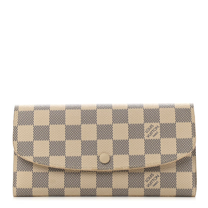 Louis Vuitton Damier Azur Emilie Wallet 1 of 9
