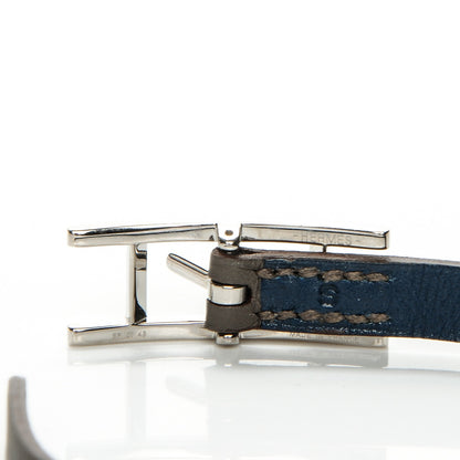 Hermes Swift Behapi Simple Tour Bracelet S Etain Bleu Agate 5 of 5