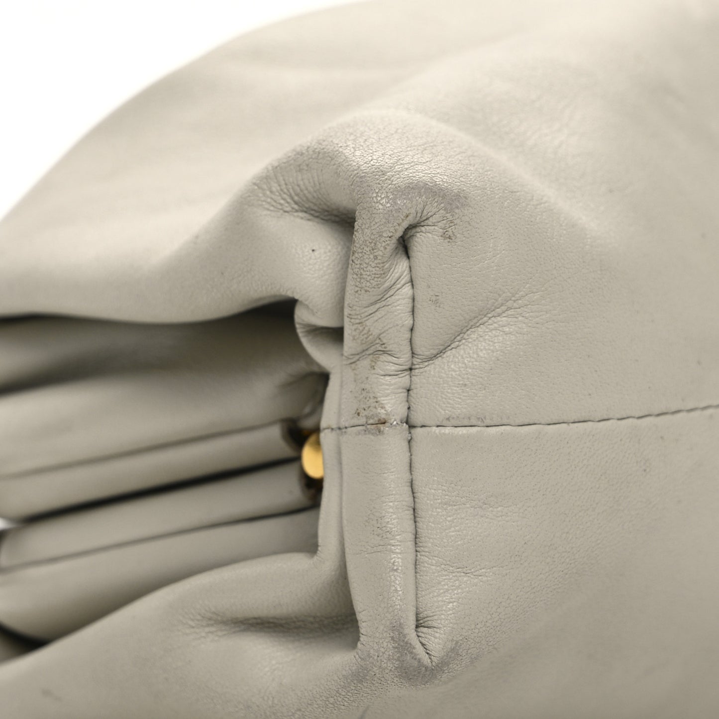 Butter Calfskin The Mini Pouch Chalk