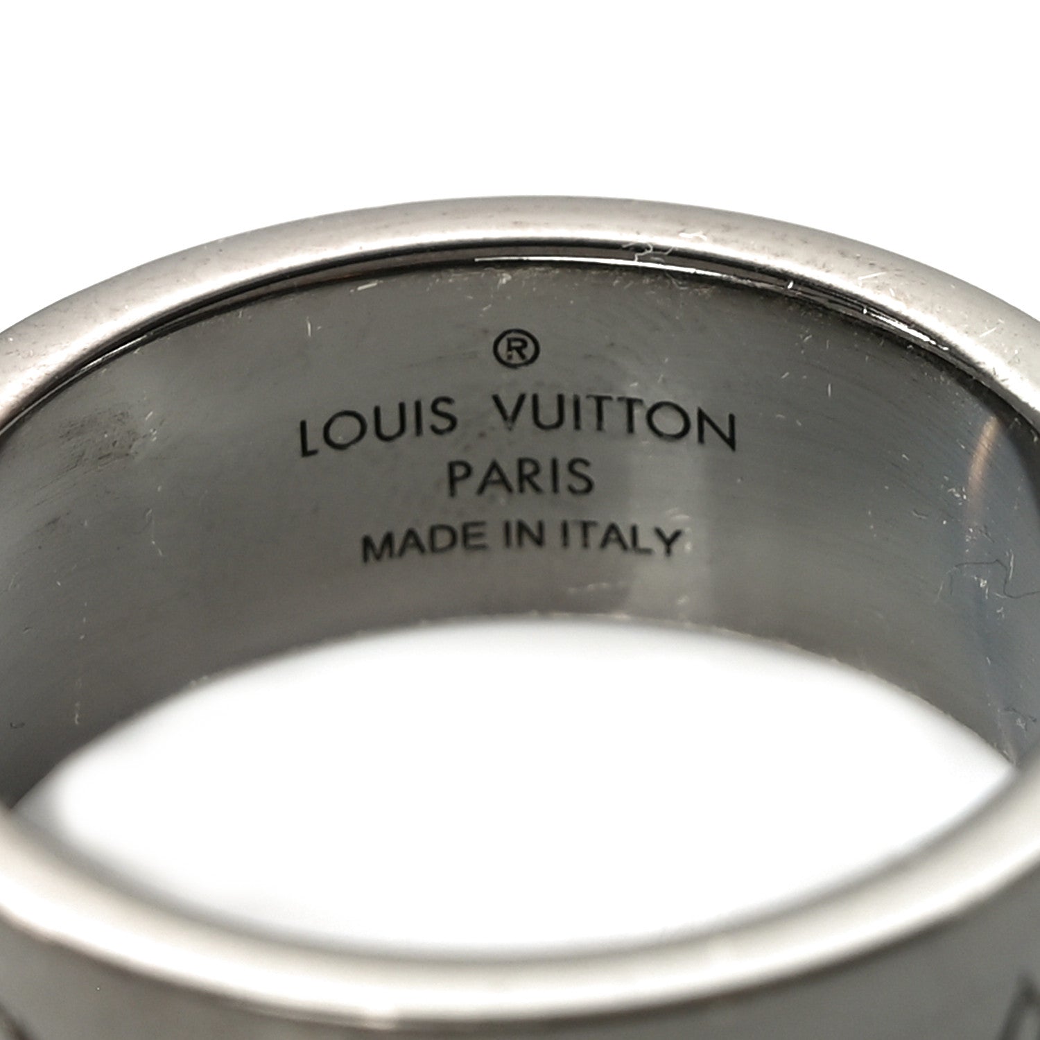 Louis Vuitton Metal LV Instinct Set of 2 Rings M 63 10.25 Silver