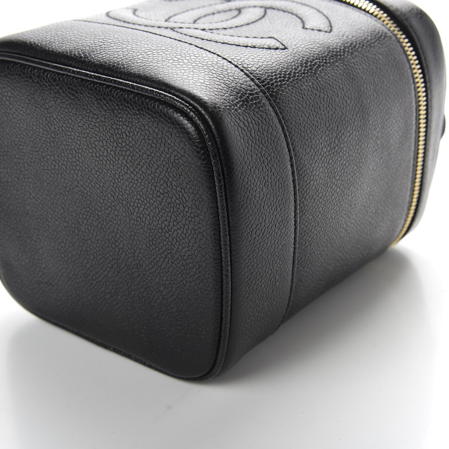 Chanel Caviar Vanity Cosmetic Case Black 8 of 9