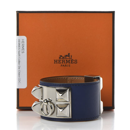 Hermes Swift Collier De Chien CDC Bracelet S Bleu Saphir 5 of 5