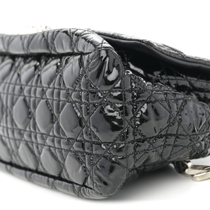 Christian Dior Patent Cannage New Lock Flap Black 29 of 34