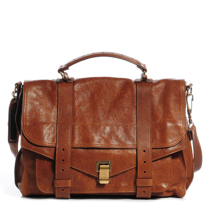Proenza Schouler Lambskin Large PS1 Satchel Saddle 1 of 11