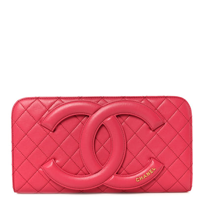 Chanel Lambskin Quilted Coco Midnight Clutch Dark Pink 1 of 9