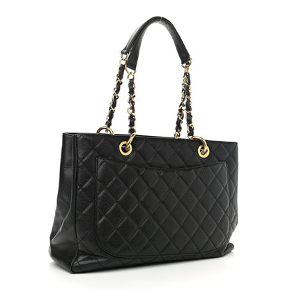 Chanel Caviar Quilted Grand Shopping Tote GST Black 4 of 13