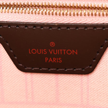 Louis Vuitton Damier Ebene Neo Neverfull MM Rose Ballerine 8 of 15