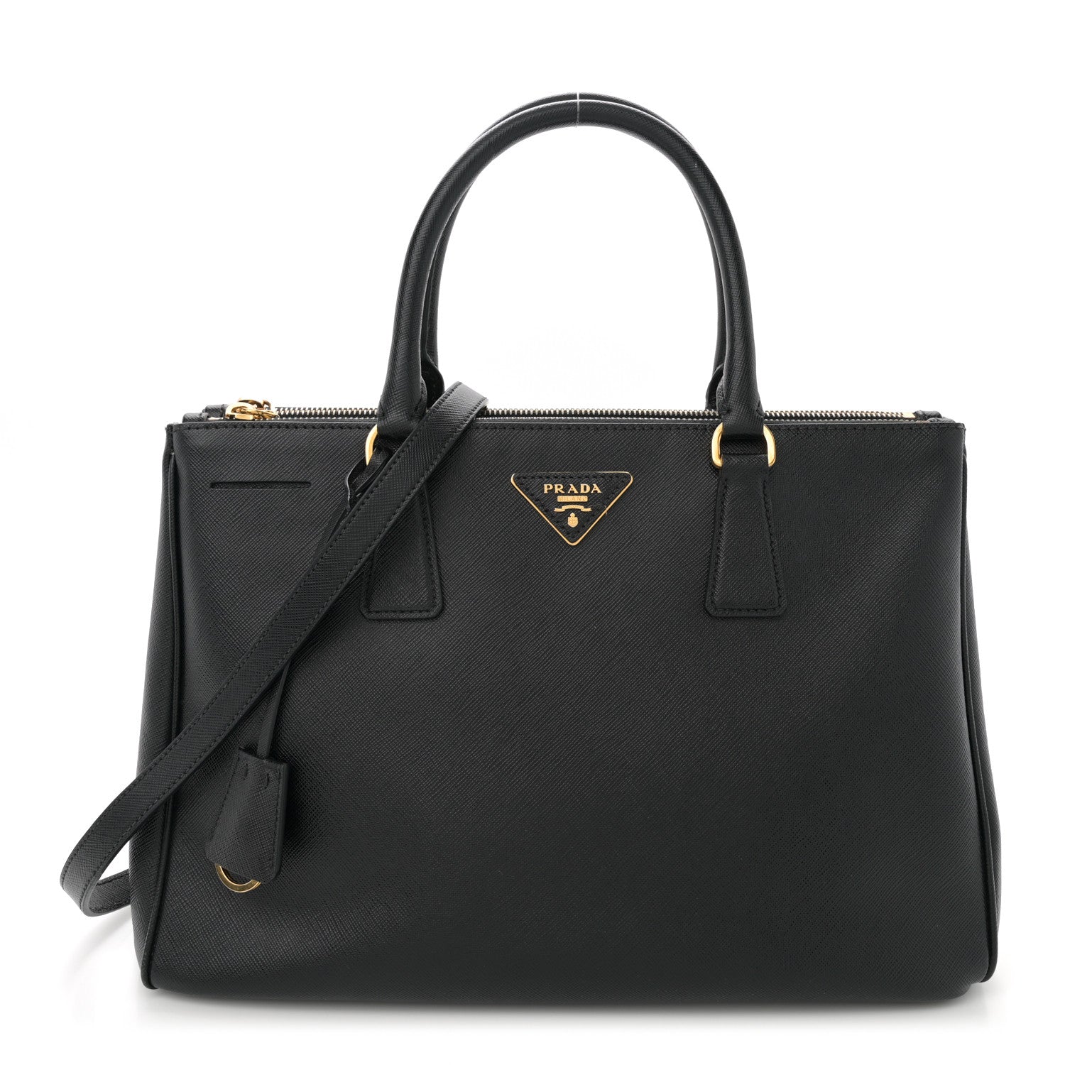 Prada Saffiano Lux Medium Galleria Double Zip Tote Black 1 of 15