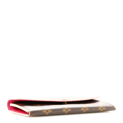 Louis Vuitton Monogram Bloom Flower Emilie Wallet Fuchsia 4 of 11