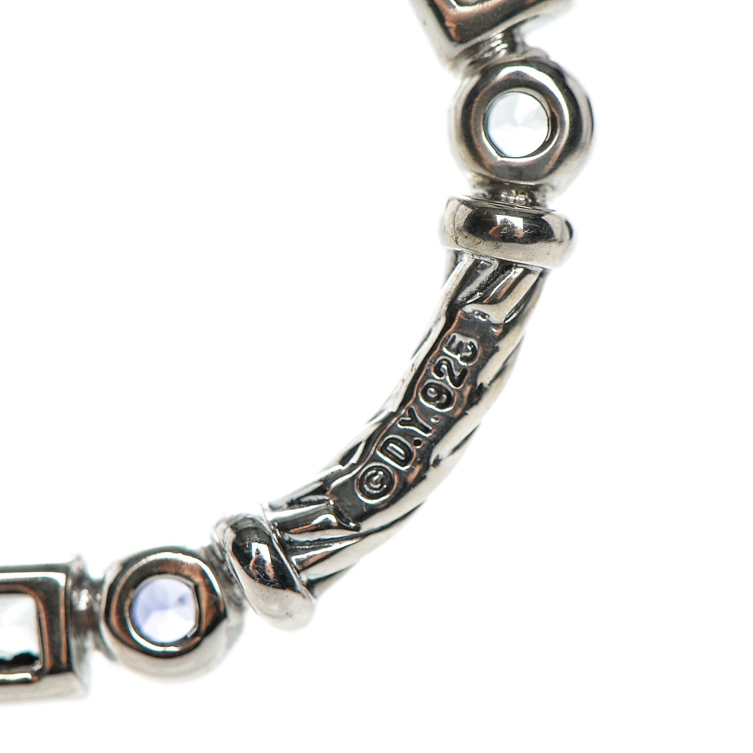 David Yurman Sterling Silver Diamond Blue Topaz Iolite Aquamarine Confetti Pendant Necklace 5 of 5