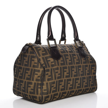 Fendi Zucca Cuoio Lucido Medium Chef Boston Tobacco Moro 3 of 8