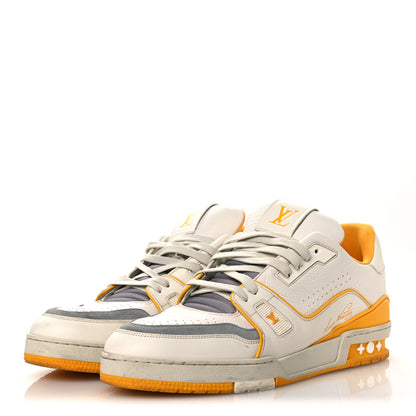 Louis Vuitton Calfskin LV Trainer Sneakers 11 Yellow 4 of 13