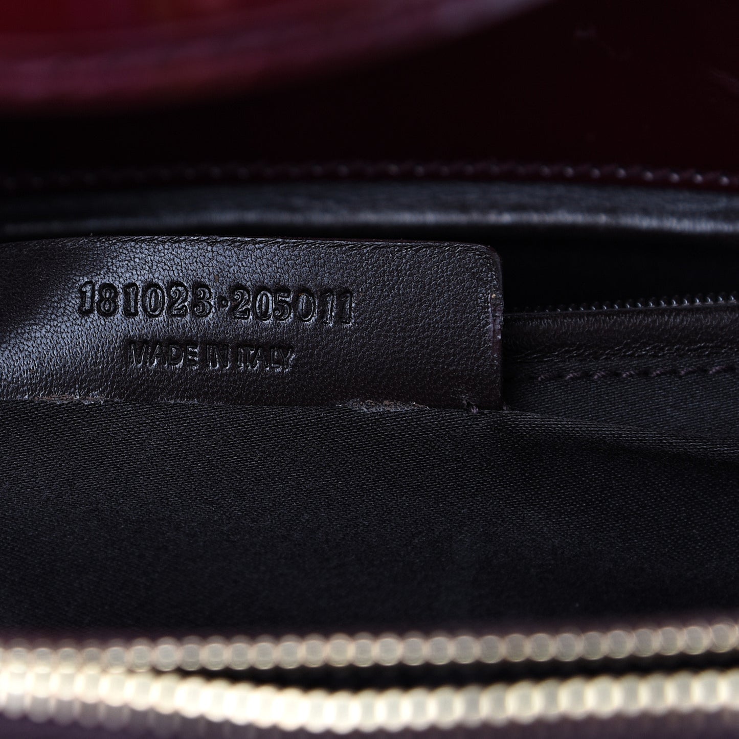 Patent Calfskin Large Uptown Burgundy