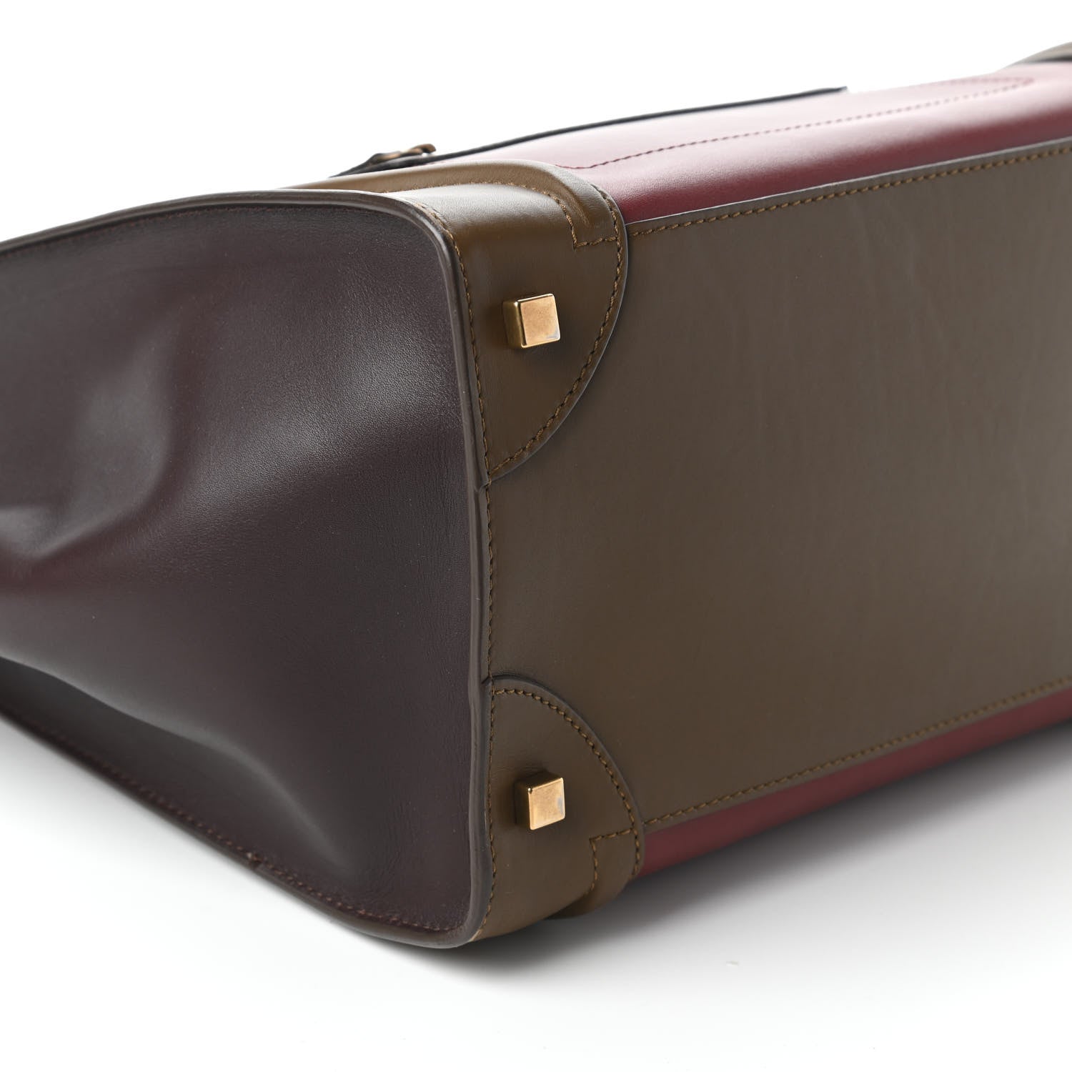 Celine Smooth Calfskin Mini Tri-Color Luggage Rust 6 of 11
