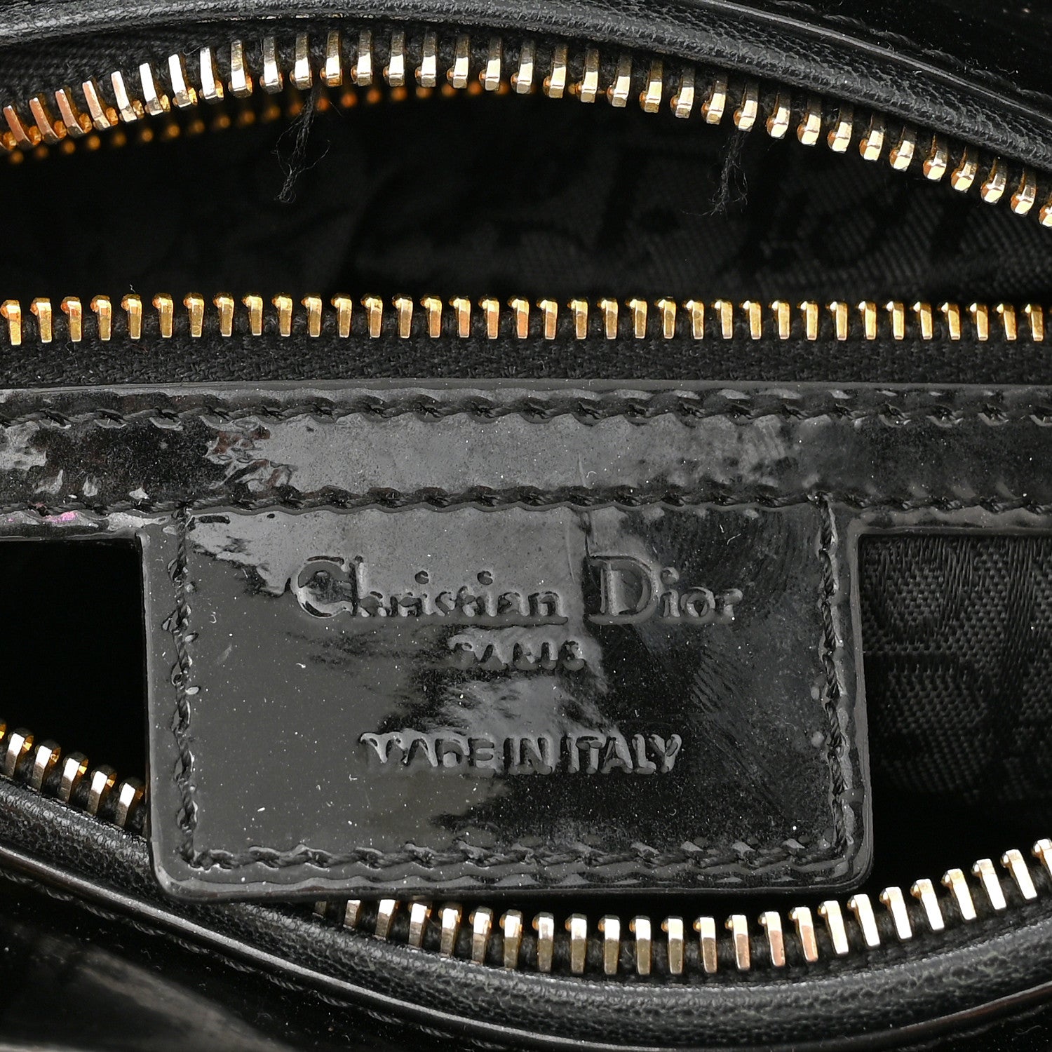 Christian Dior Patent Cannage Medium Lady Dior Black 6 of 10