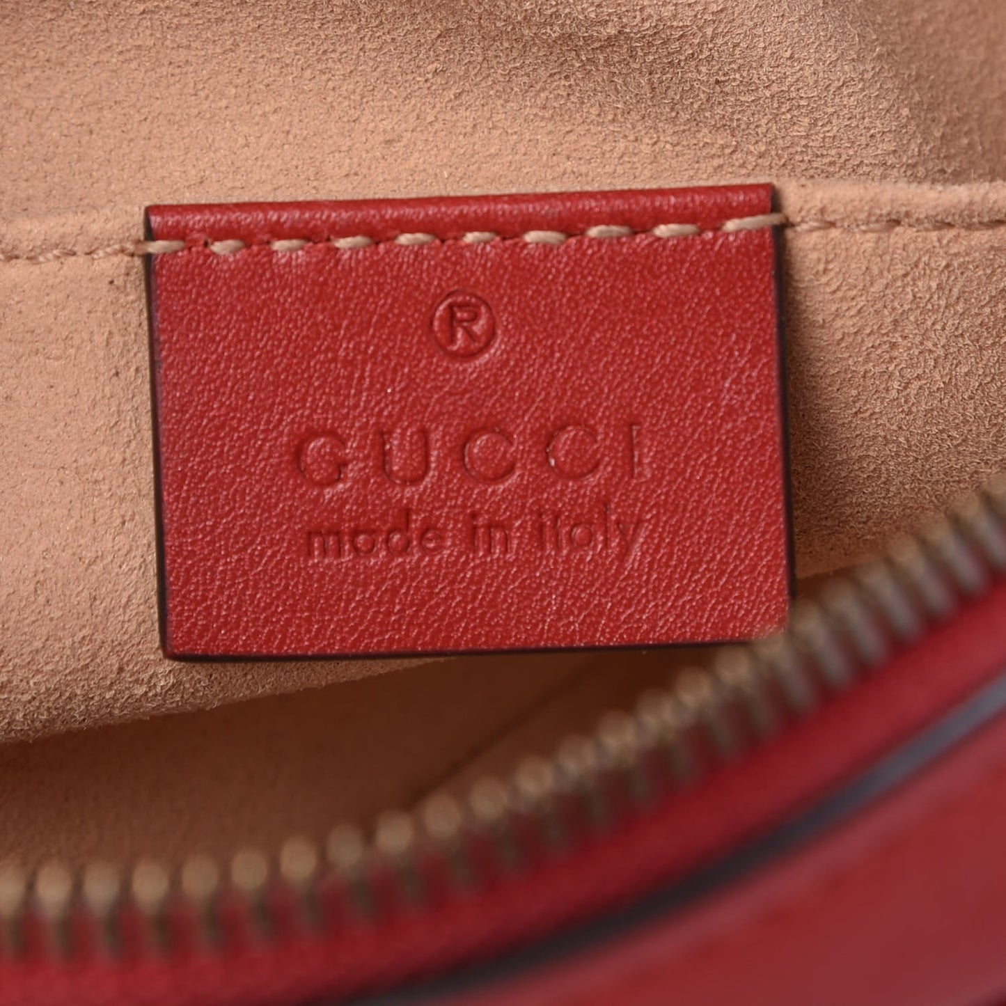 Calfskin Matelasse GG Marmont Belt Bag 75 30 Hibiscus Red