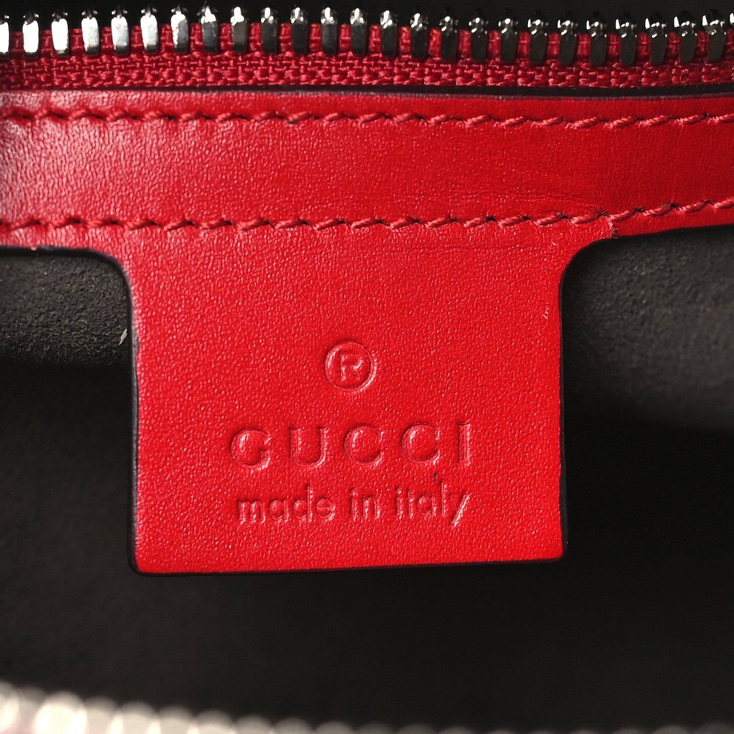 Gucci Guccissima Signature Small Day Backpack Hibiscus Red 6 of 10