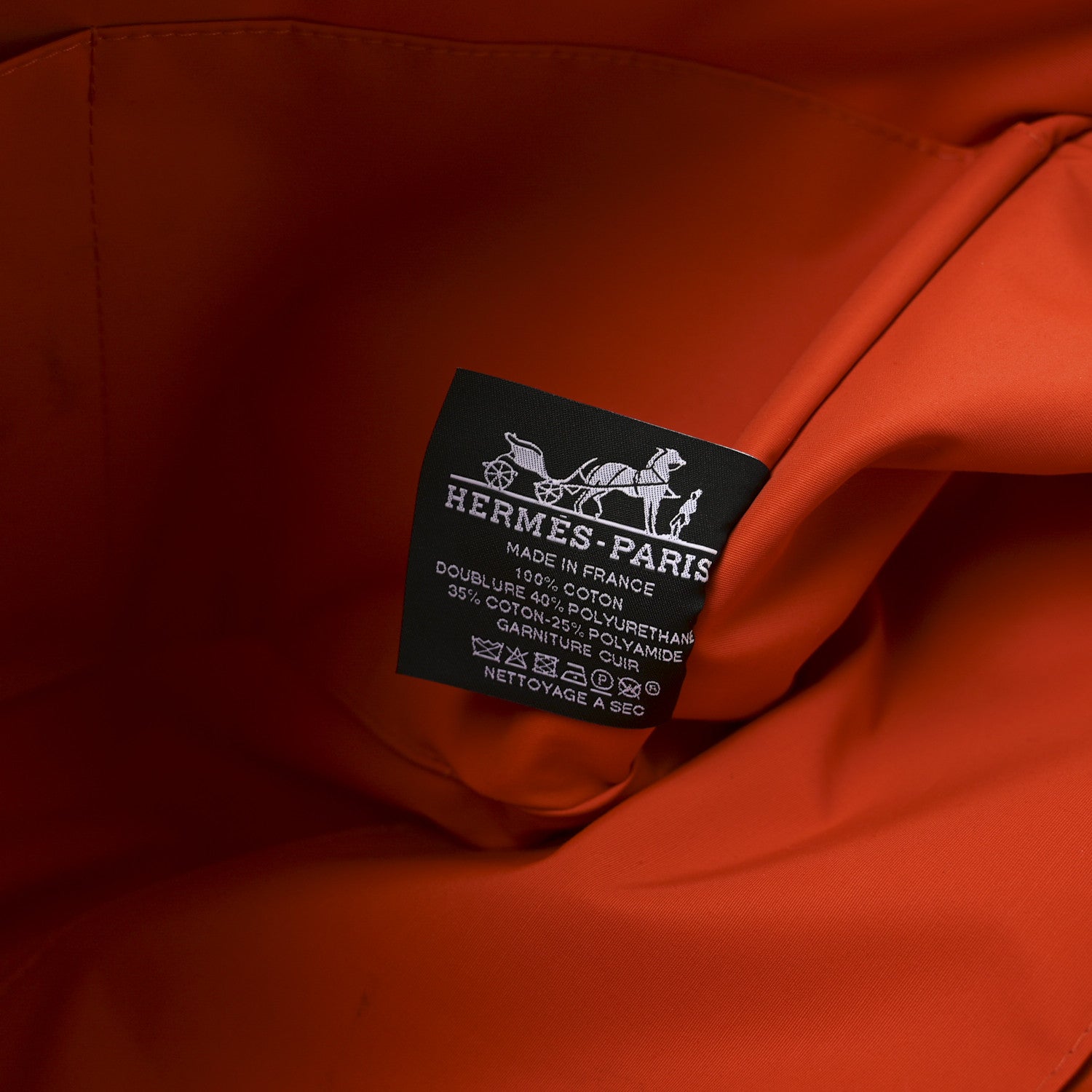 Hermes Canvas Jimetou GM Orange Feu Gris Ponce 6 of 9