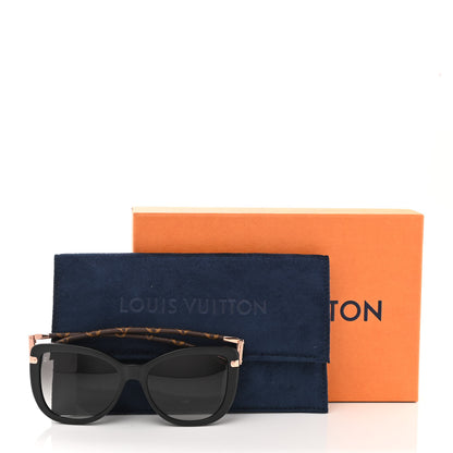 Louis Vuitton Monogram Acetate Charlotte Sunglasses Z0781W Black 11 of 11