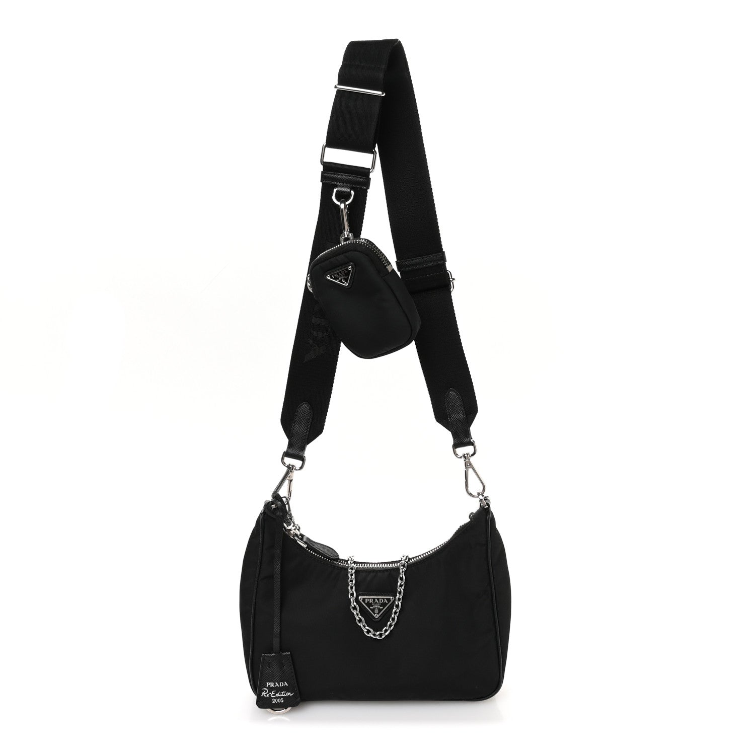 Prada Nylon Re-Edition 2005 Shoulder Bag Black 1 of 11