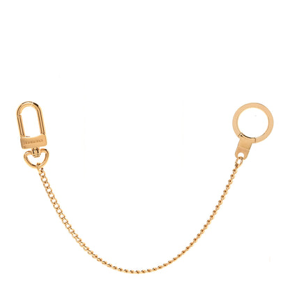 Louis Vuitton Metal Pochette Extender Key Ring Chain Gold 1 of 5