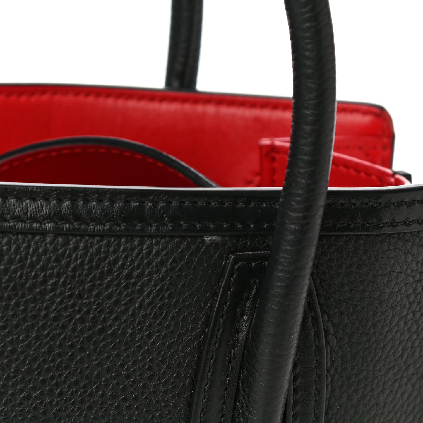Calfskin Spikes Loubinthesky Mini Paloma Black