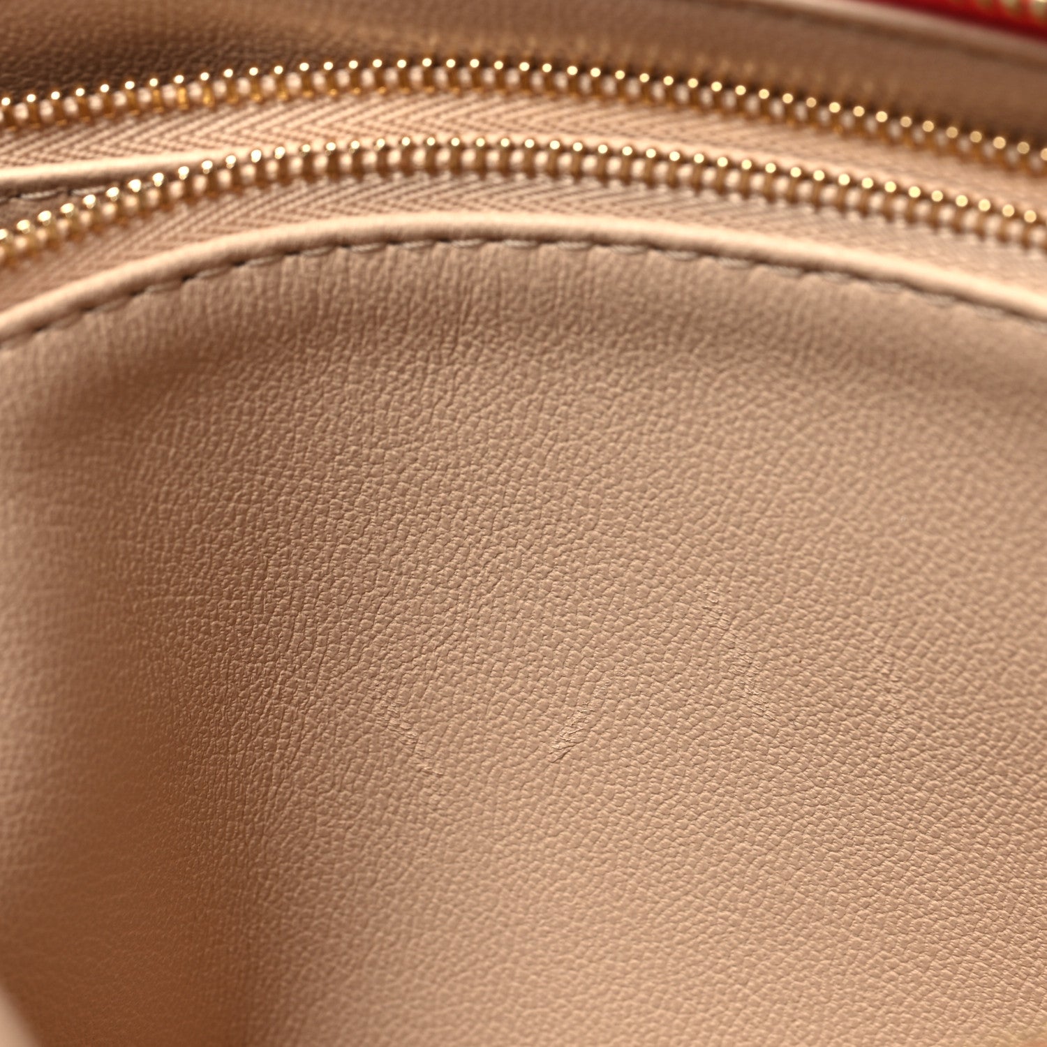 Louis Vuitton Lambskin Embossed Monogram Coussin PM Coral 6 of 13