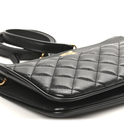 Versace Nappa Quilted La Medusa Shoulder Bag Black 8 of 9