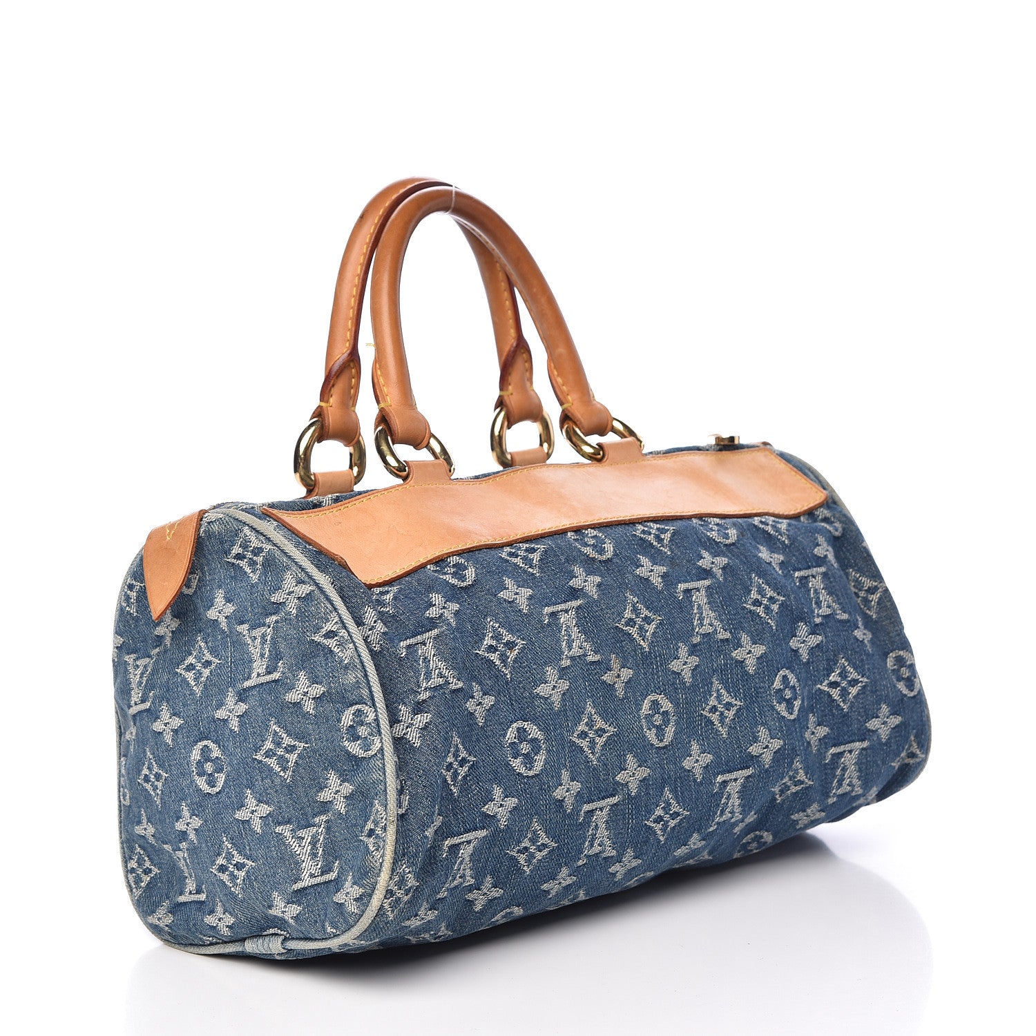 Louis Vuitton Monogram Denim Neo Speedy Blue 3 of 17